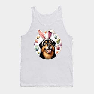 Deutscher Wachtelhund Enjoys Easter with Bunny Ears Tank Top